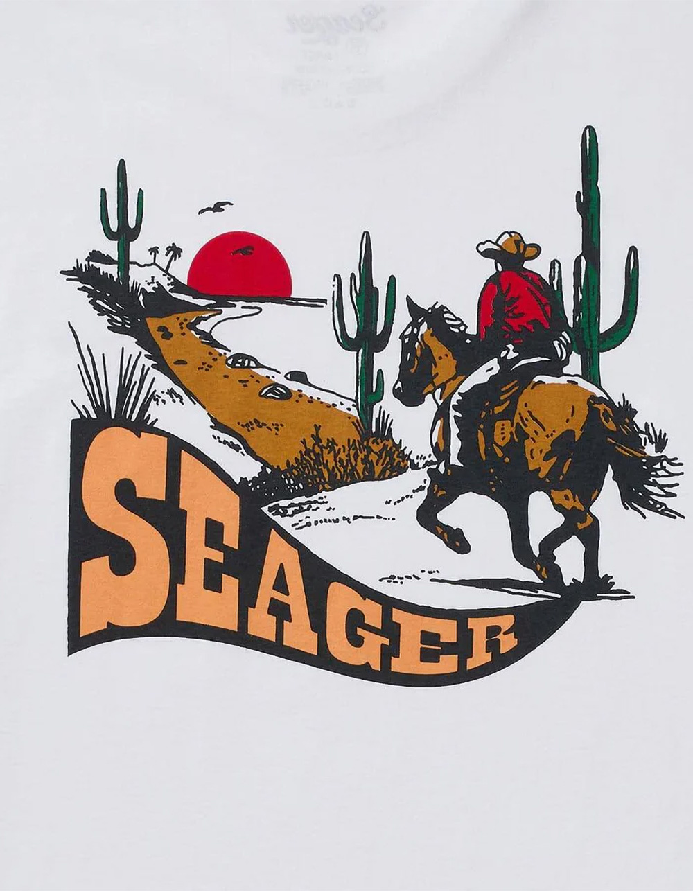 SEAGER Long Ride Mens Tee - WHITE