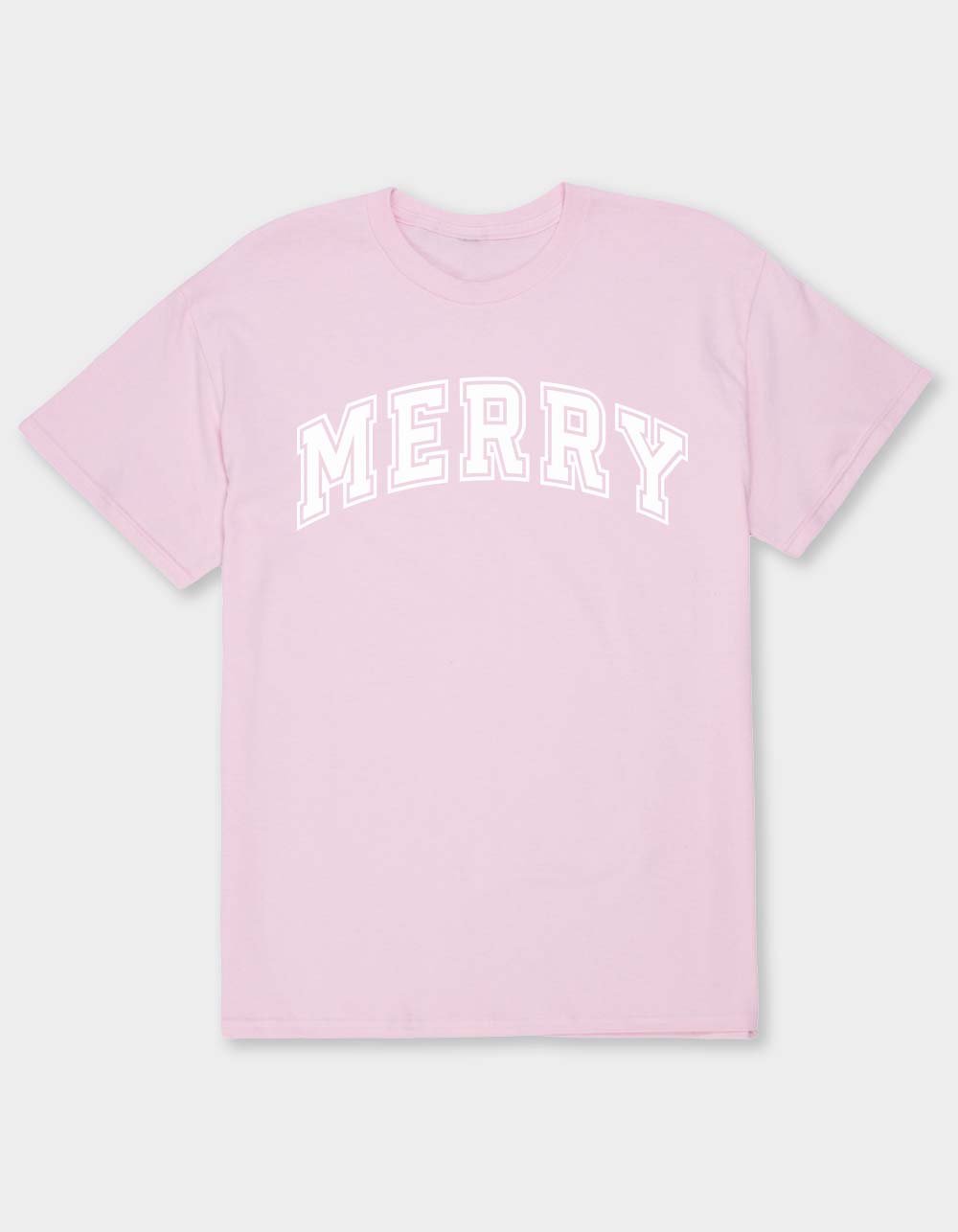 COLLEGIATE Merry Unisex Tee - LIGHT PINK