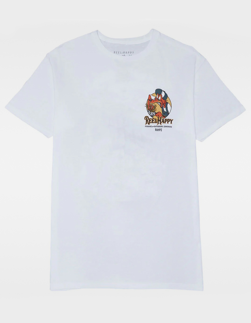 REEL HAPPY Birds Nest Mens Tee - WHITE