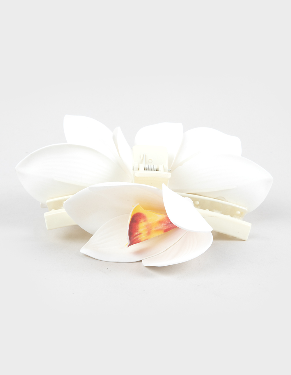 FULL TILT Oversized Floral Claw Clip - WHITE
