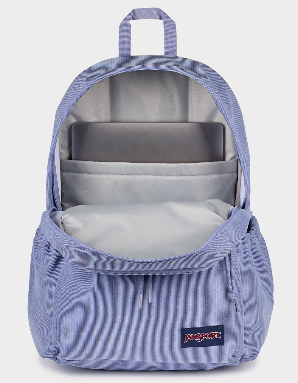 JANSPORT Lounge Pack FX Corduroy Backpack - LAVENDER ASH CORDUROY