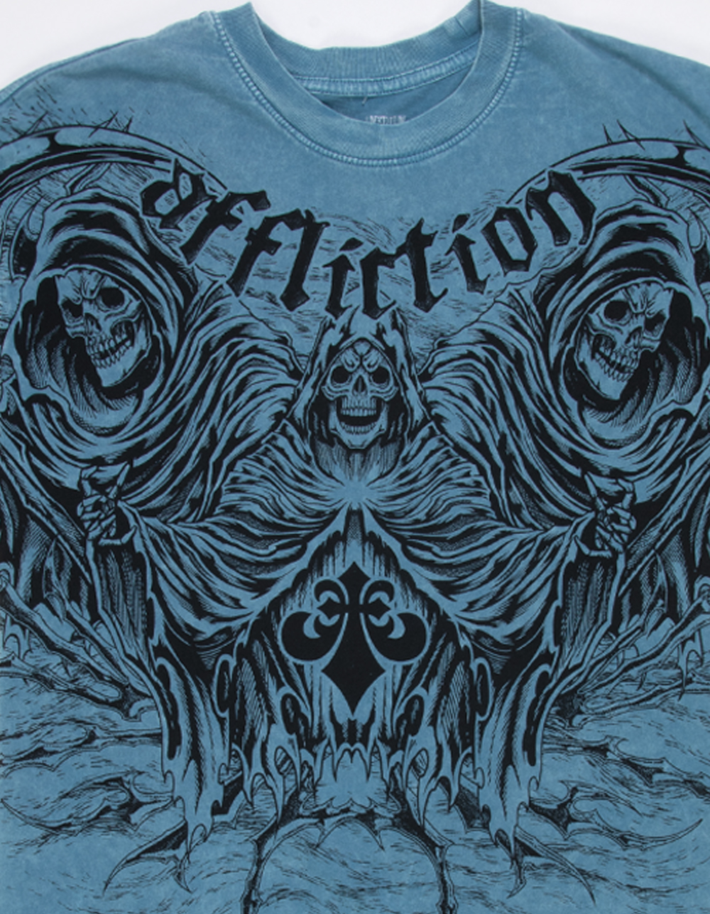 AFFLICTION Ominous Mens Tee - BLUE