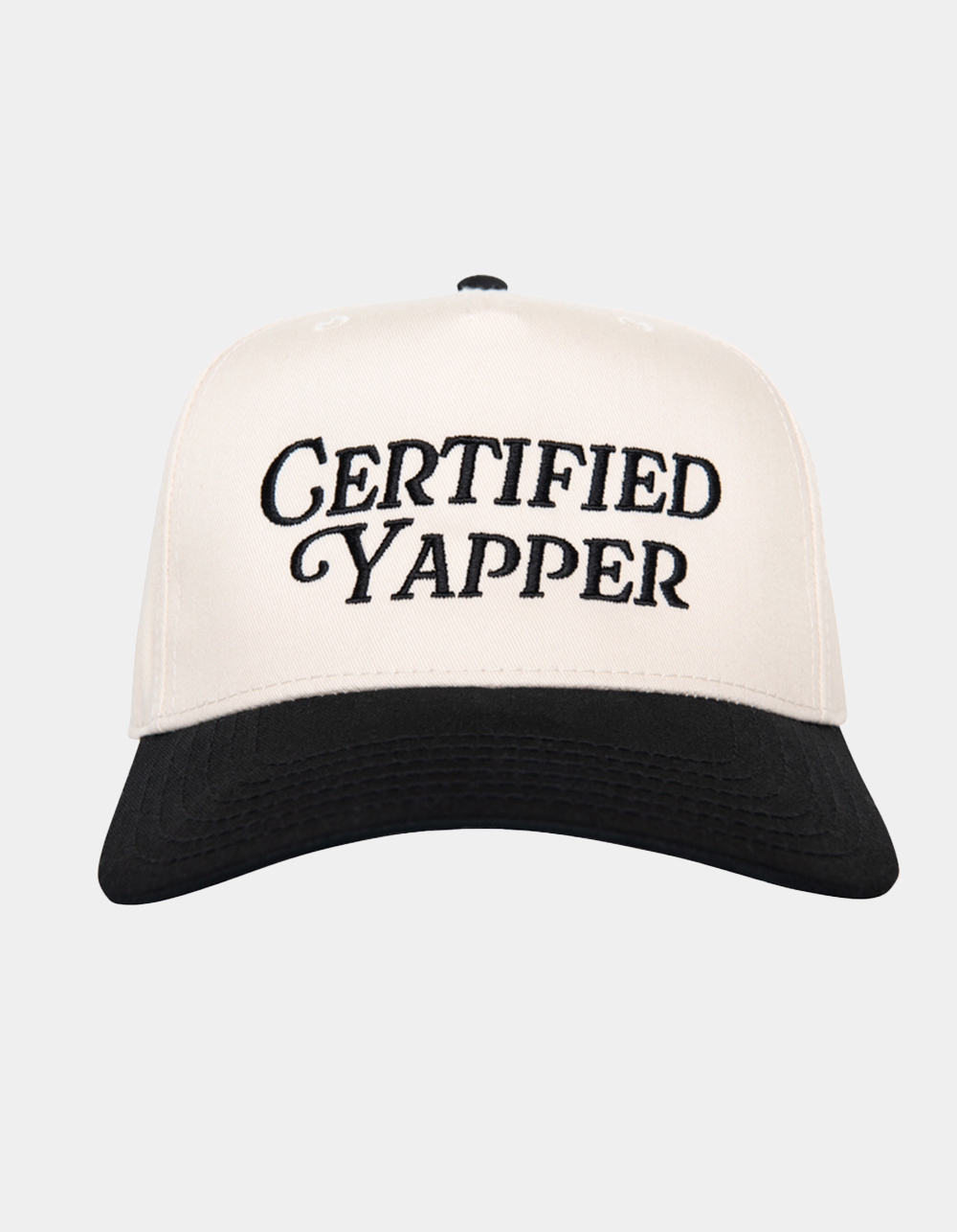 KATYDID Certified Yapper Two-Toned Vintage Hat - BLACK