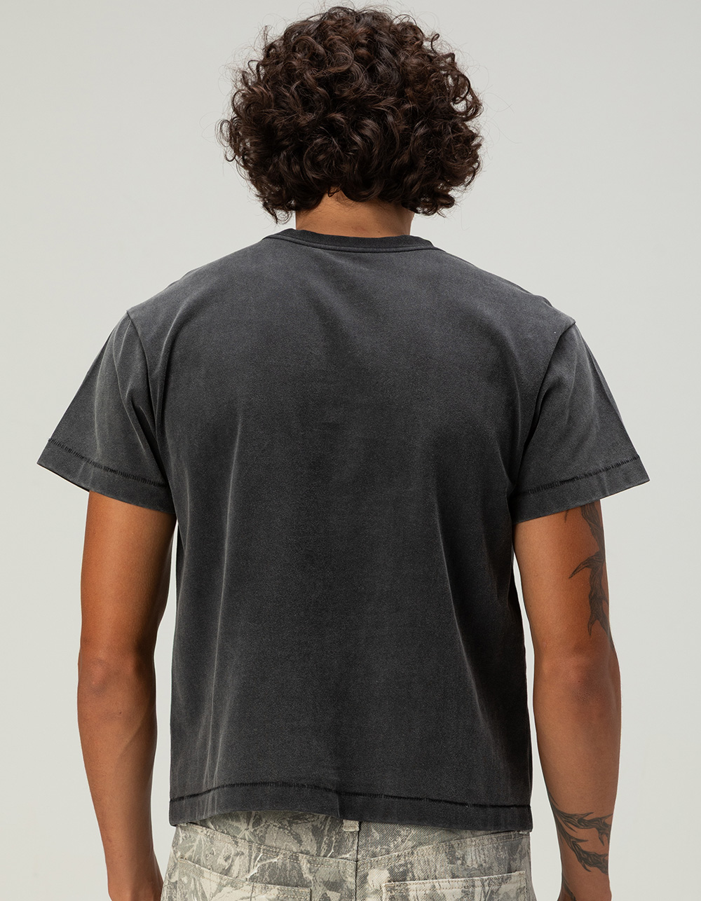 RSQ Mens Washed Shrunken Tee