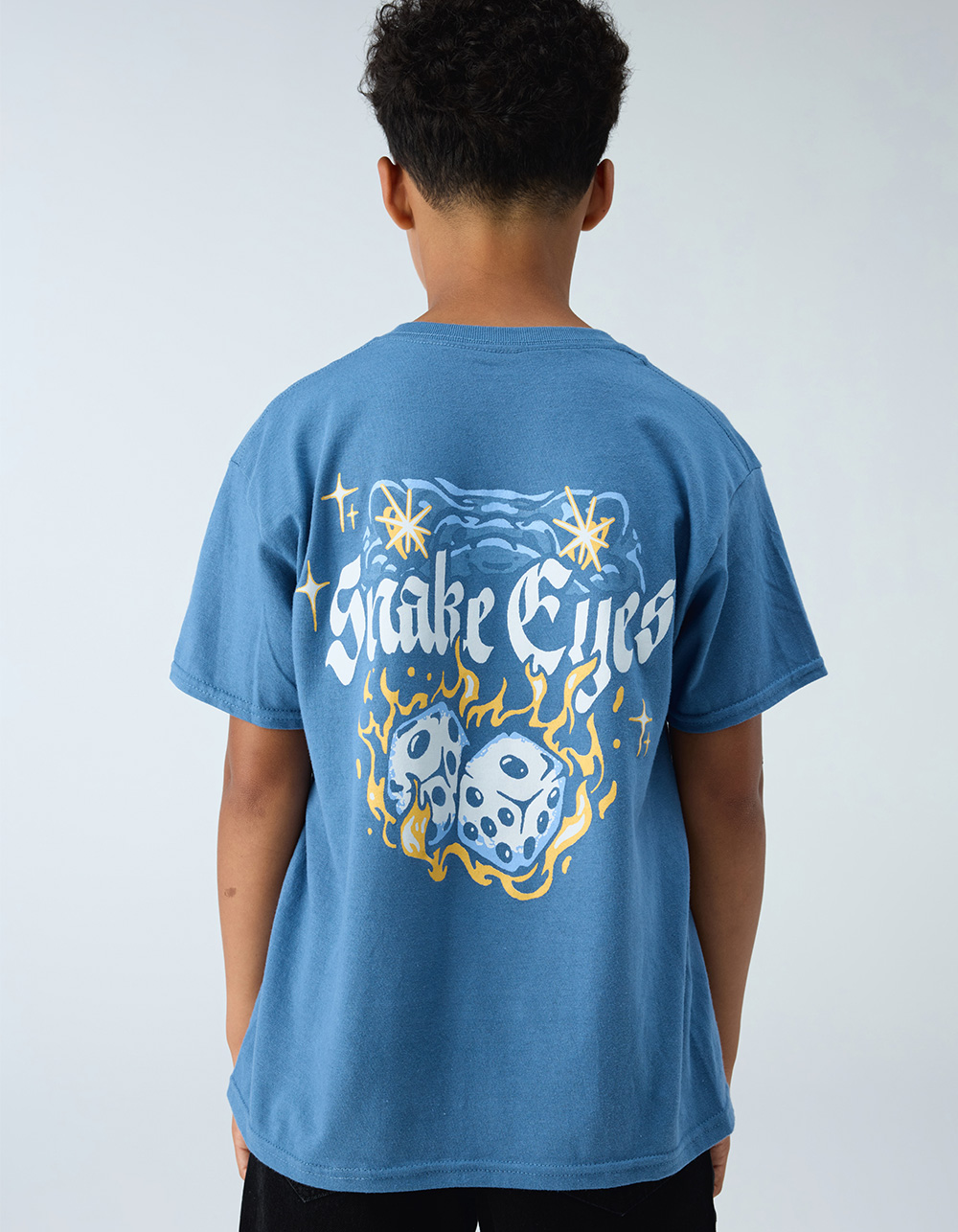 FRESH VIBES Snake Eyes Boys Tee - BLUE
