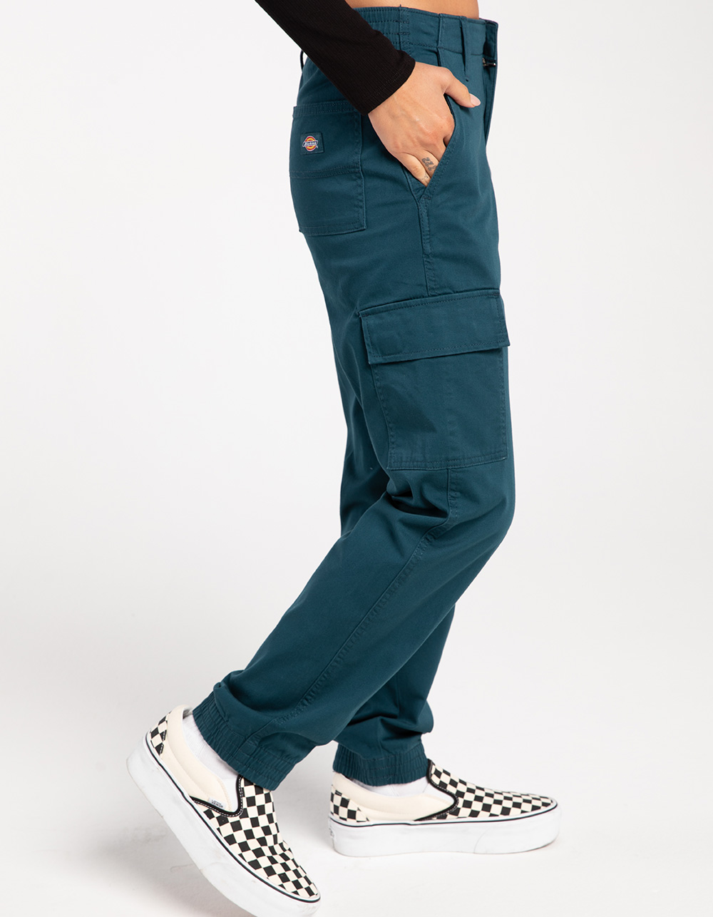 DICKIES Womens Cargo Jogger Pants TEAL BLUE Tillys