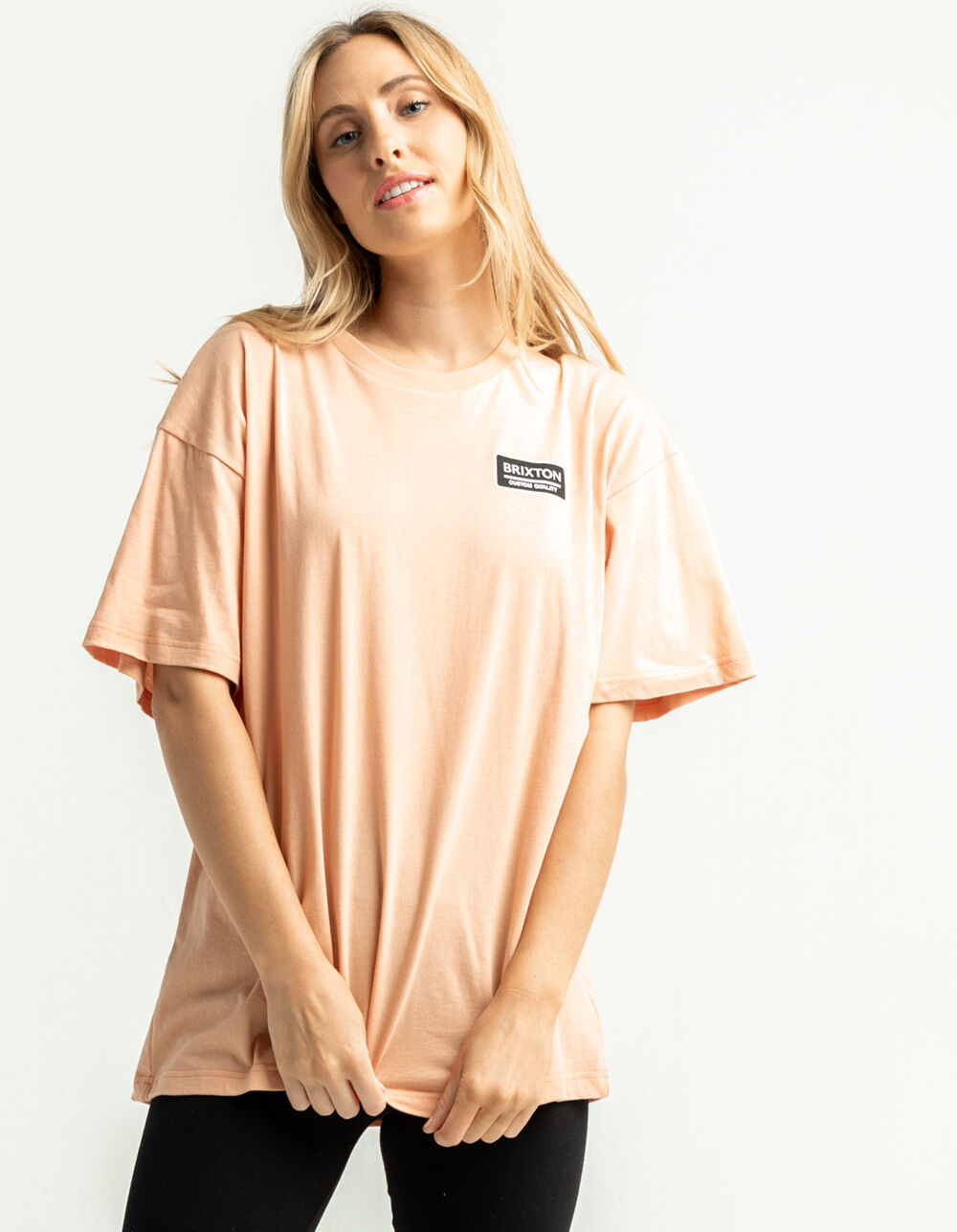 BRIXTON Palmer Womens Oversized Tee - CORAL | Tillys