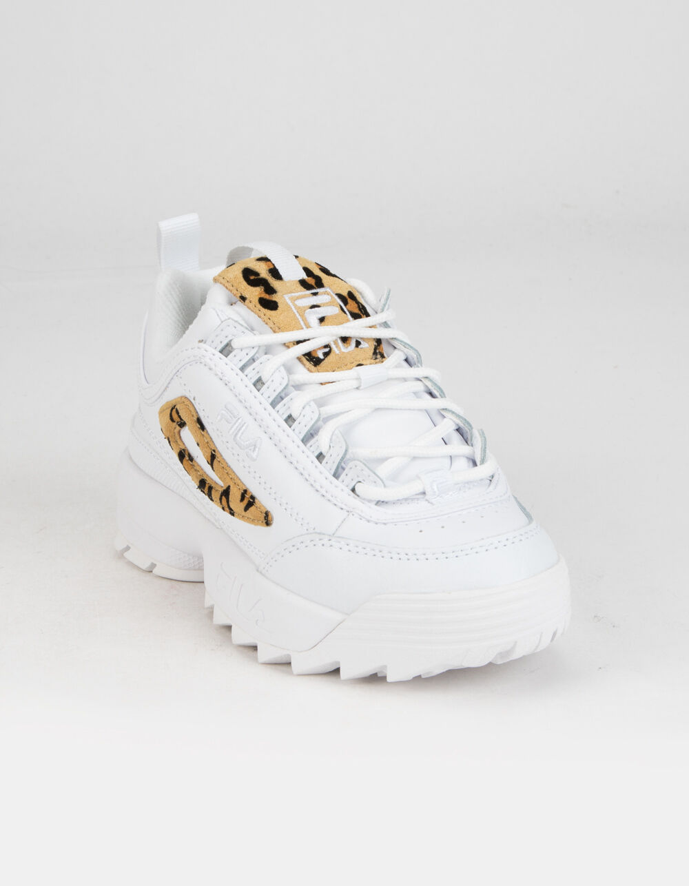 FILA Disruptor II Juniors Leopard Shoes - WHITE | Tillys