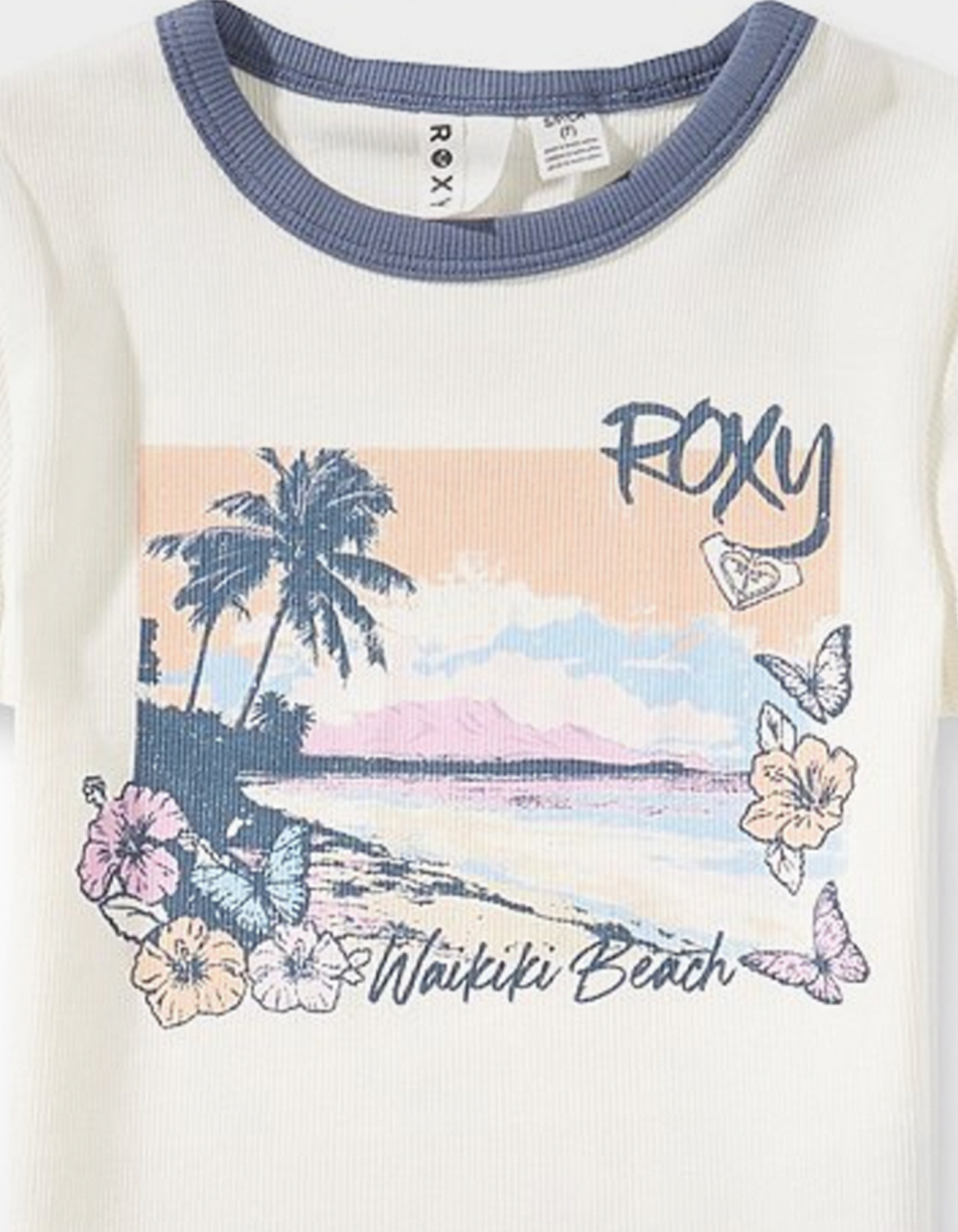 ROXY Collage Girls Baby Tee - WHITE COMBO