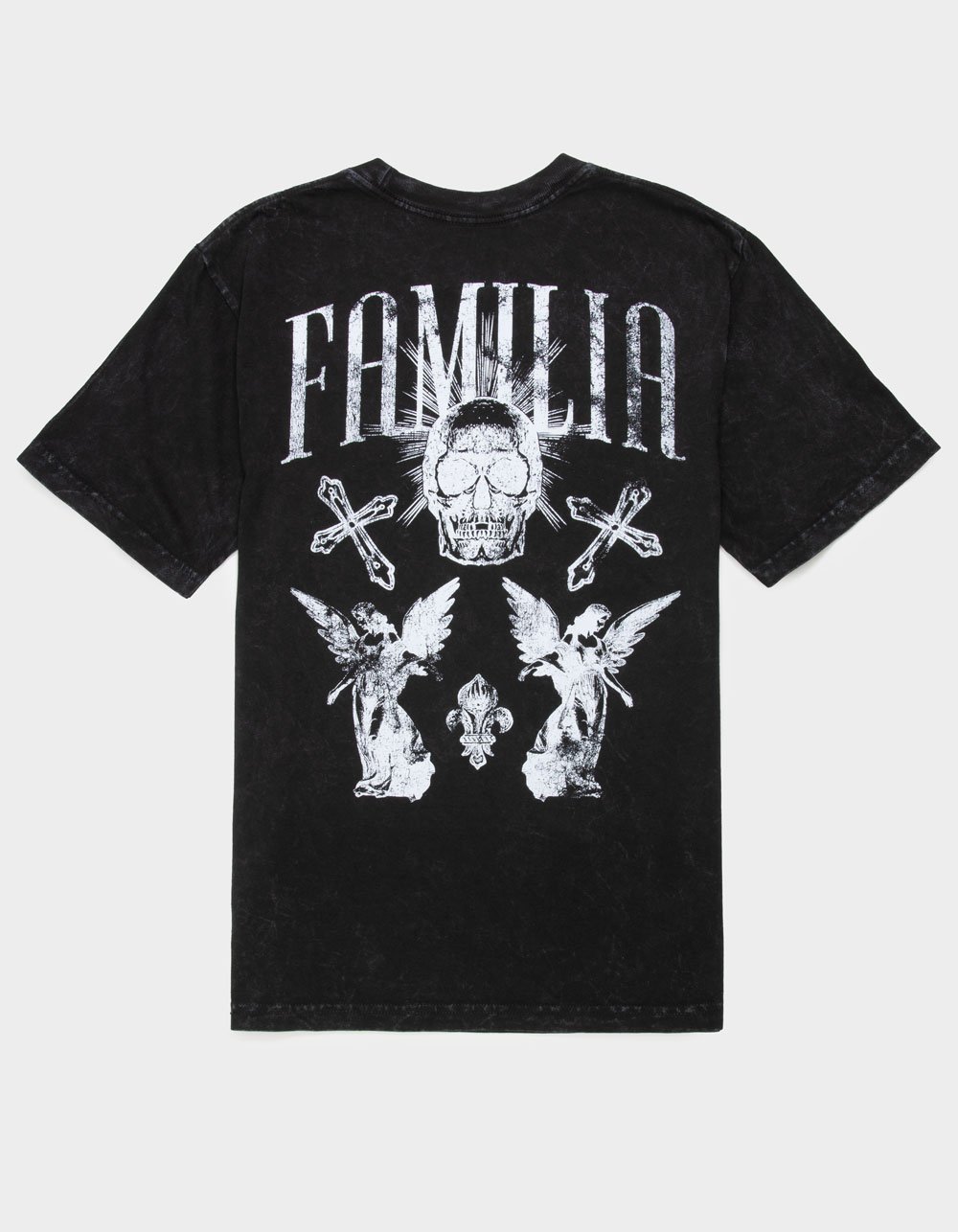LA FAMILIA Angel Mens Tee - WASHED BLACK