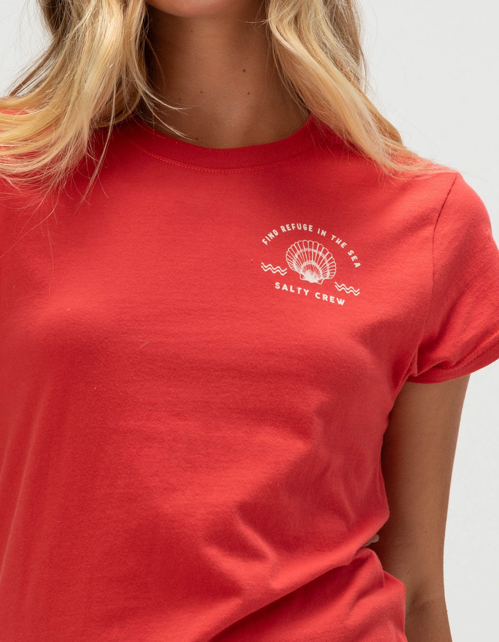 SALTY CREW Sunrise Shell Womens Tee - RED