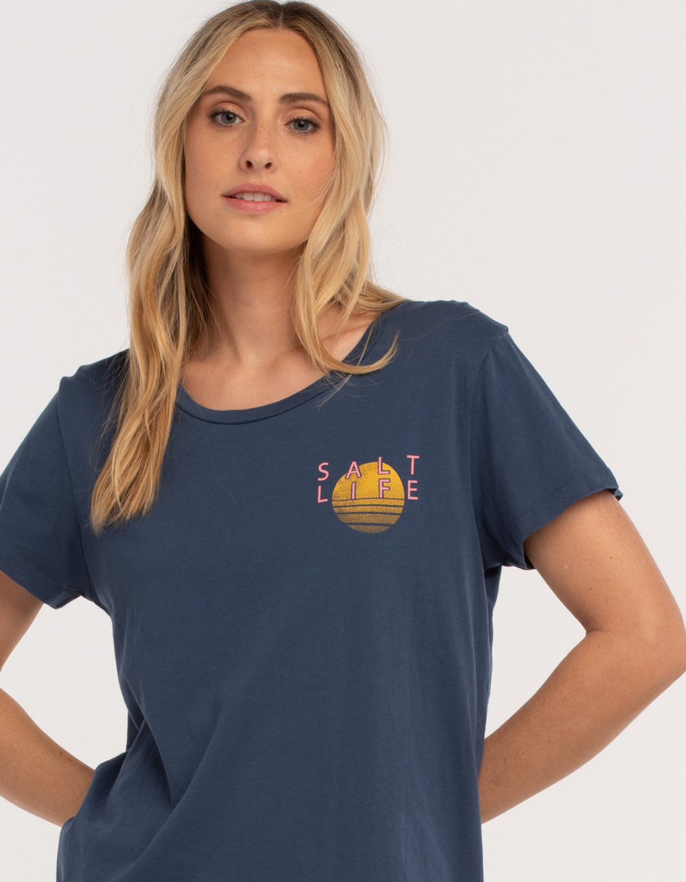 SALT LIFE Daze Ahead Womens Oversized Tee FADED NAVY Tillys