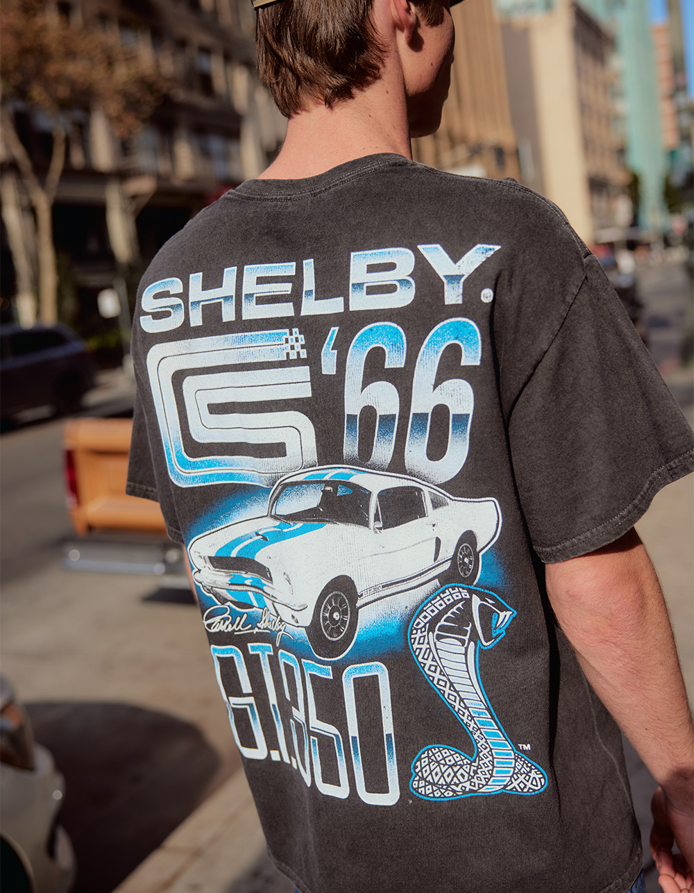 SHELBY COBRA 66 Mens Tee - BLACK