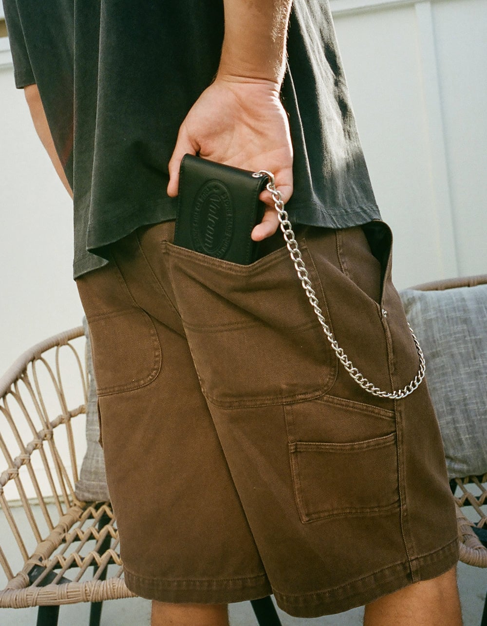 VOLCOM Chain Bifold Wallet - BLACK