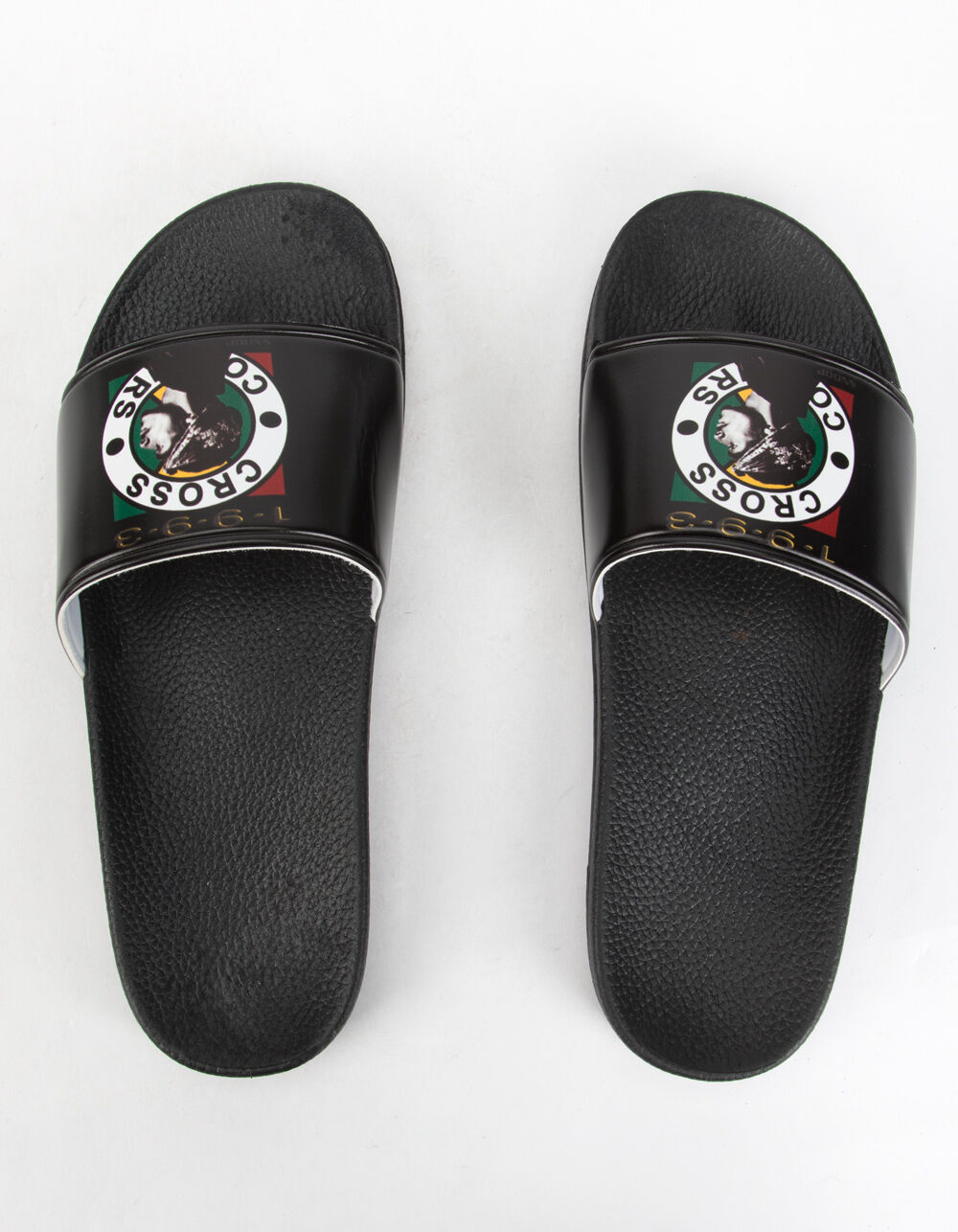 CROSS COLOURS Snoop Dogg Mens Slide Sandals - BLACK | Tillys