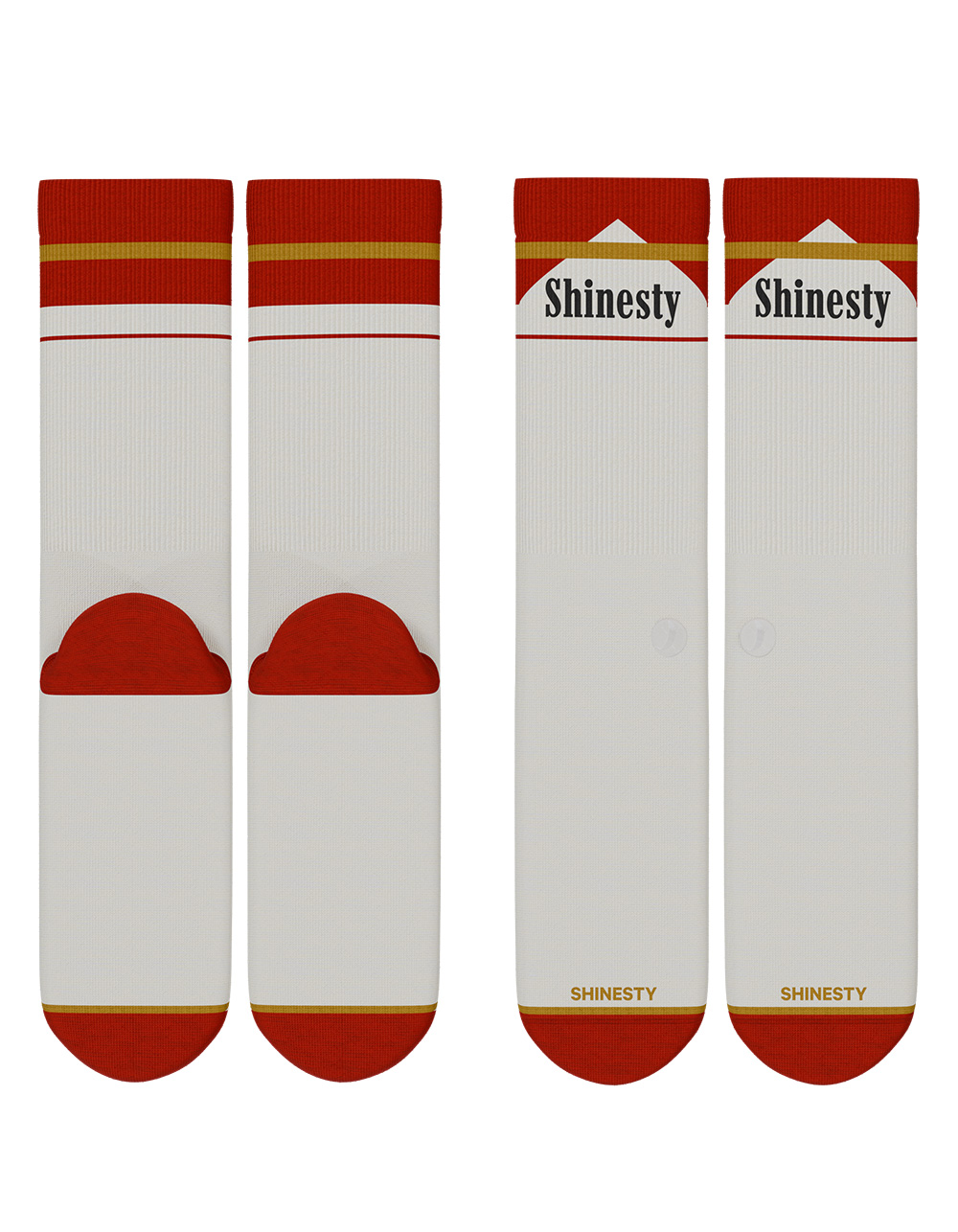 SHINESTY The Pack A Day Crew Socks - RED COMBO