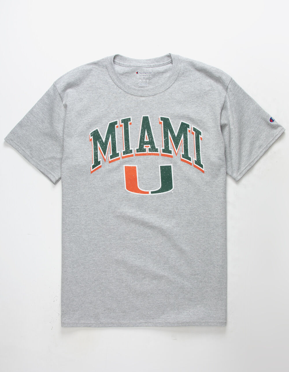 CHAMPION University Of Miami Heather Mens T-Shirt - HEATHER | Tillys