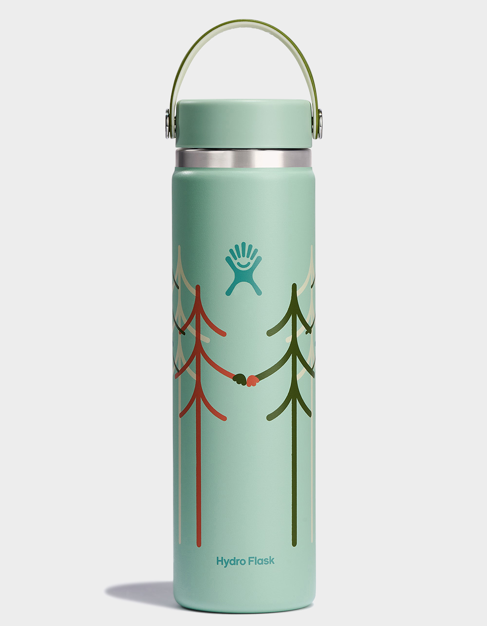 HYDRO FLASK Let's Get Together 24 oz Wide Mouth With Flex Cap Water Bottle  - GREEN COMBO