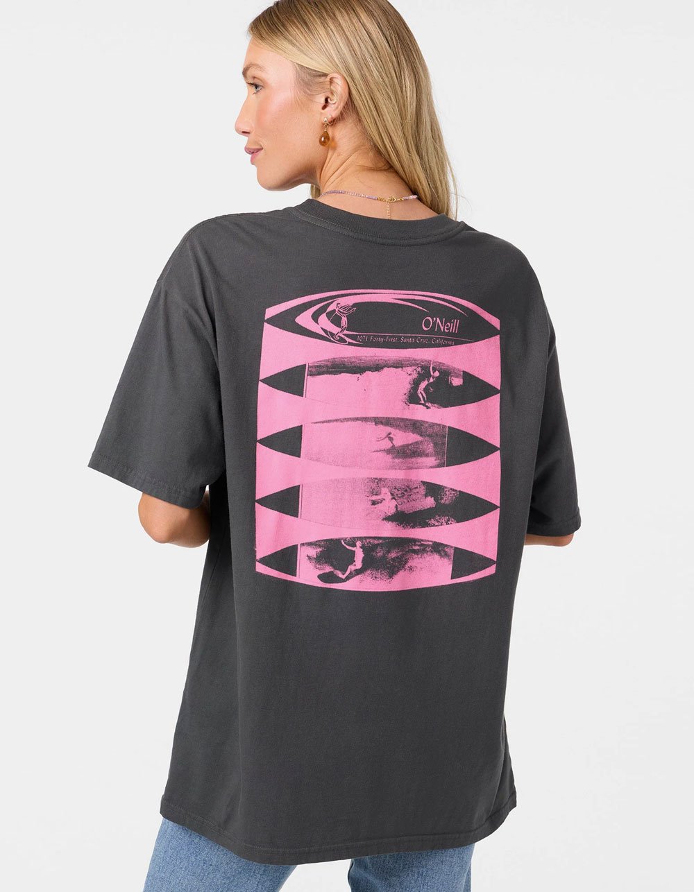 O'NEILL Forty First Womens Oversized Tee - BLACK