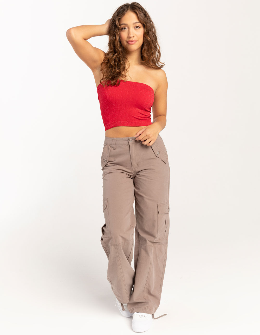 ☆2842 MELT THE LADY rib tube tops トップス