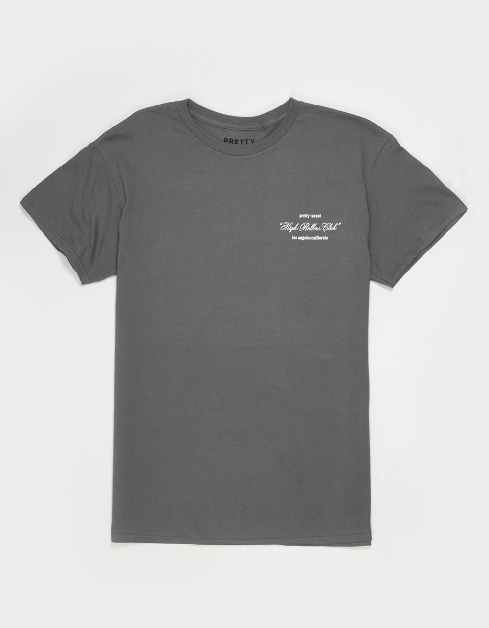 PRETTY VACANT High Roller Mens Tee - CHARCOAL