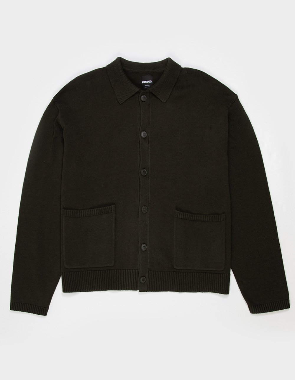 RSQ Mens Polo Sweater - OLIVE