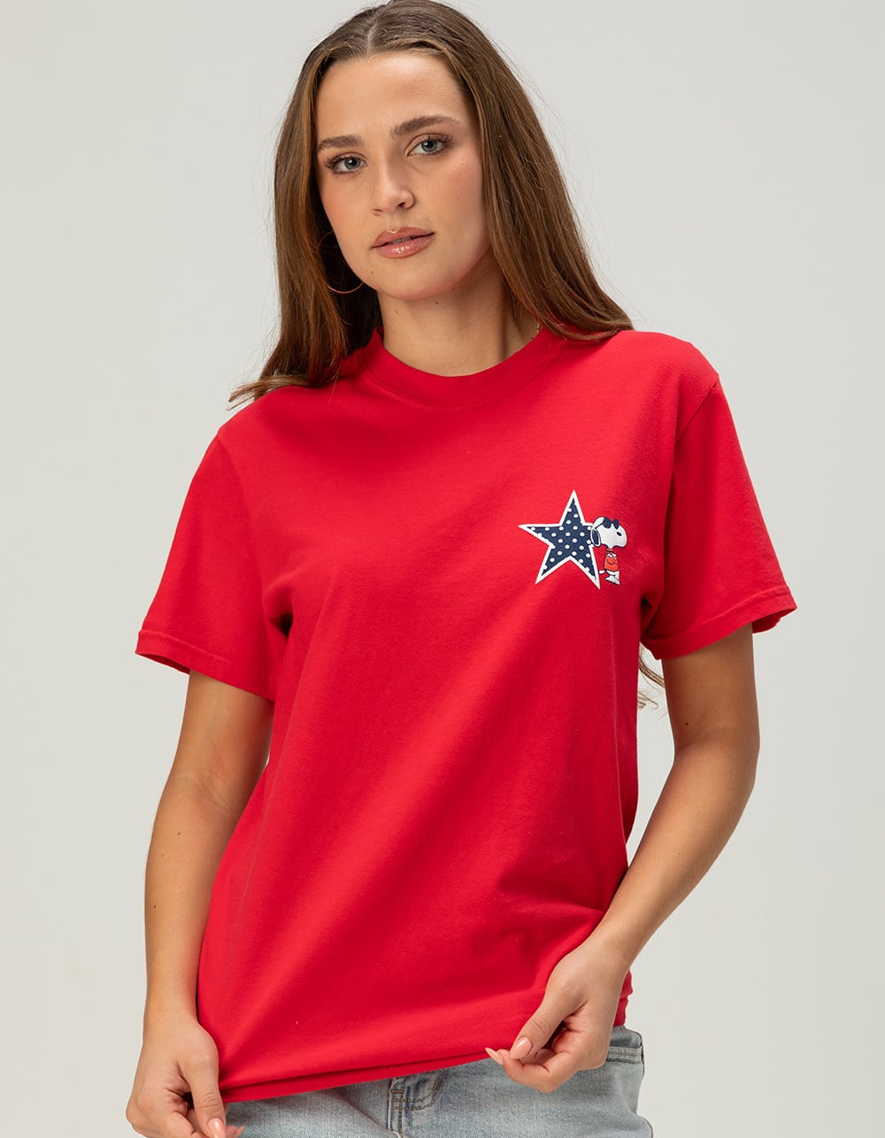 RIOT SOCIETY x Peanuts Snoopy Womens Tee - RED