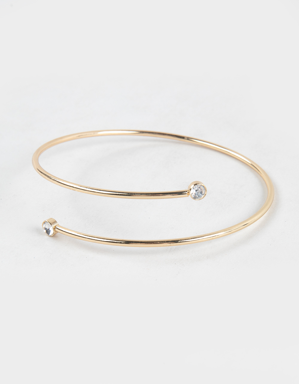 FULL TILT Crystal Top Wrap Bangle/Arm Cuff - GOLD