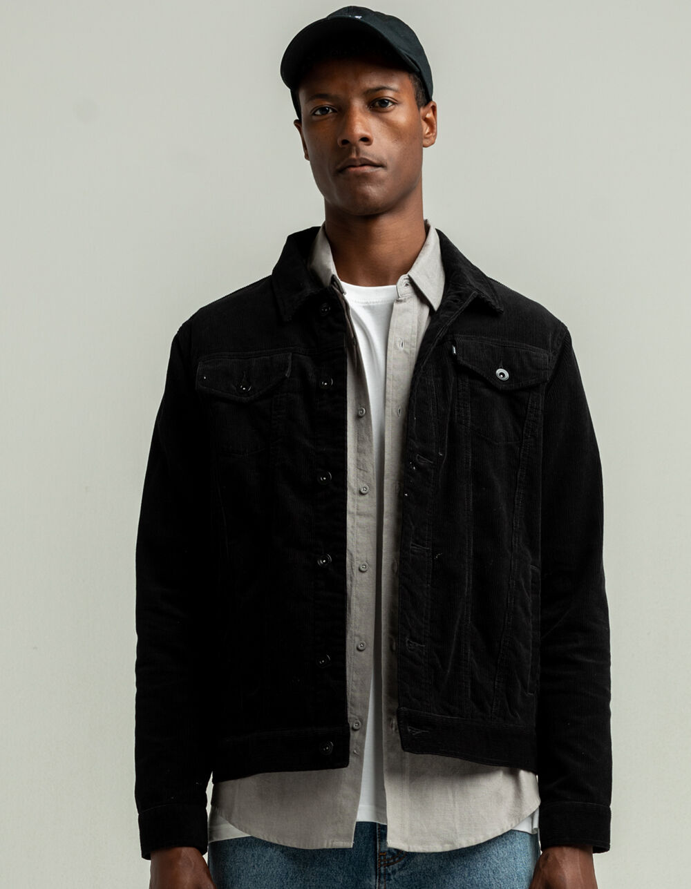RSQ Cord Trucker Jacket - BLACK | Tillys