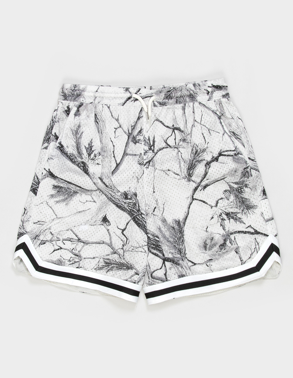 RSQ Boys Ribbed Trim Basketball Shorts - LIGHT GRAY