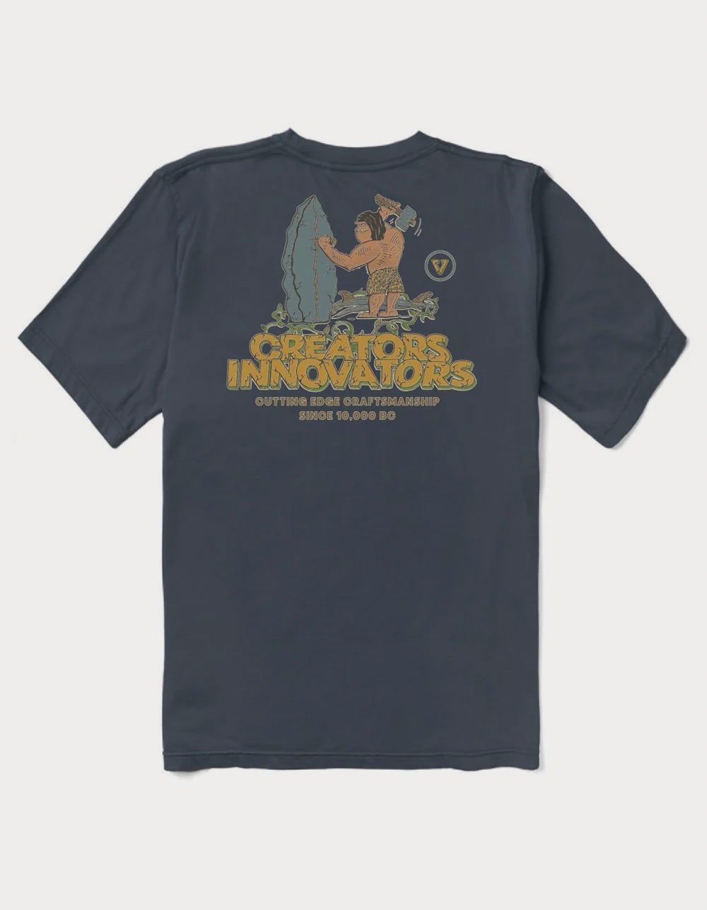 VISSLA Cutting Edge Mens Pocket Tee - DARK BLUE