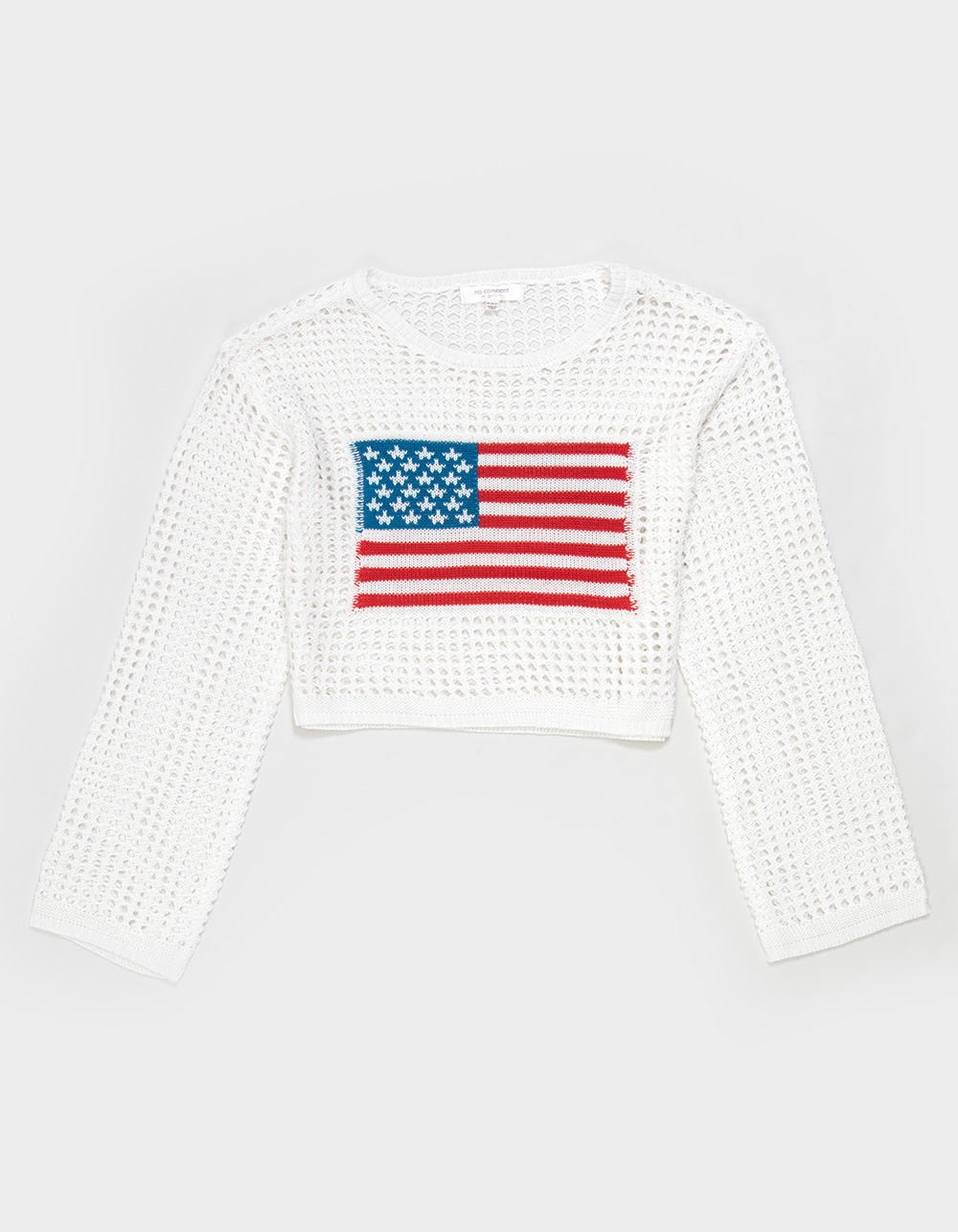 NO COMMENT America Girls 2 Piece Sweater Set - WHITE COMBO