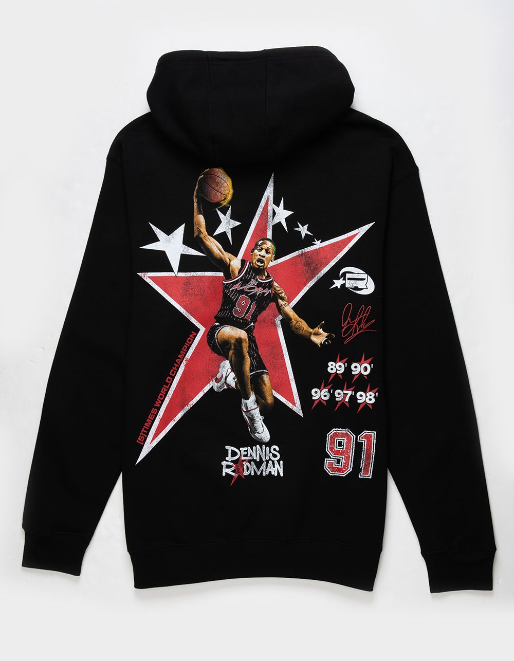RODMAN 91 Stars Mens Oversized Hoodie - BLACK | Tillys
