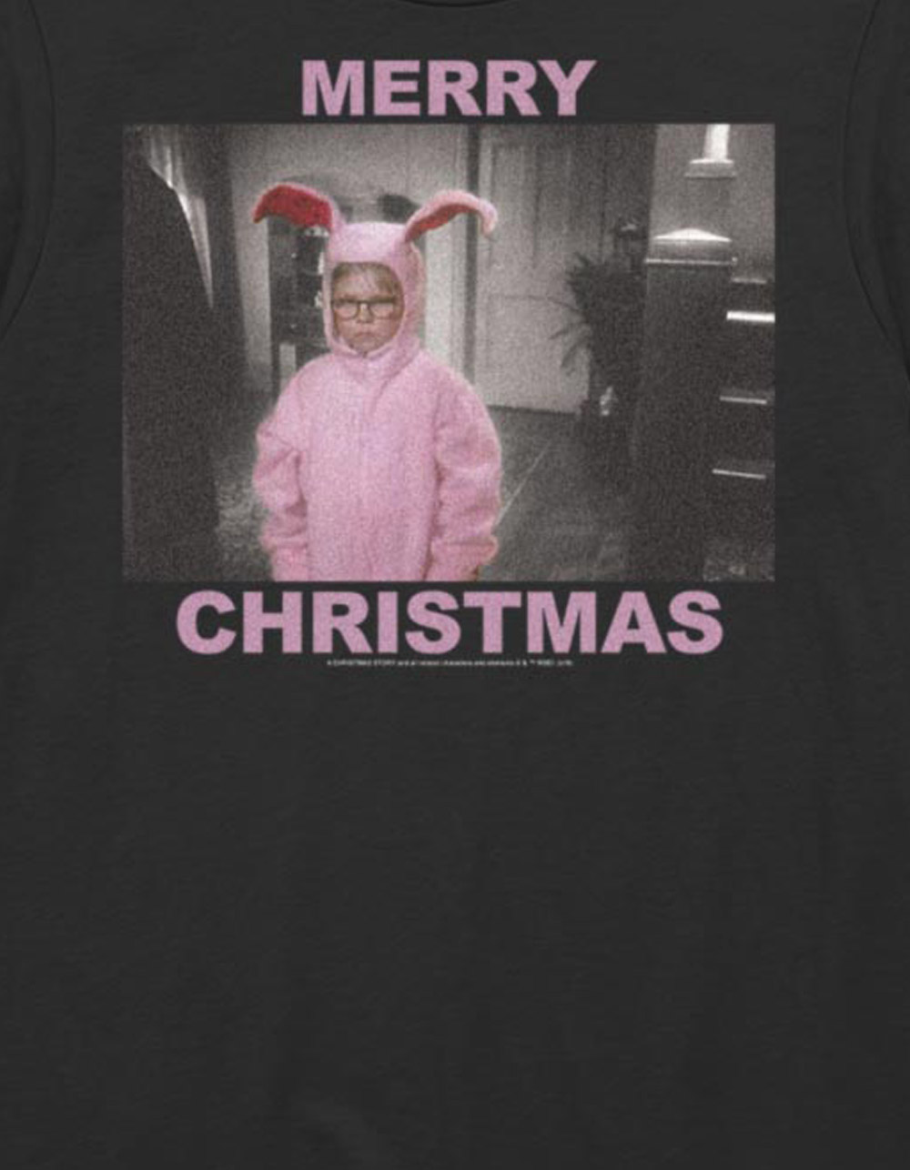 A CHRISTMAS STORY Ralphie Photo Unisex Tee - BLACK