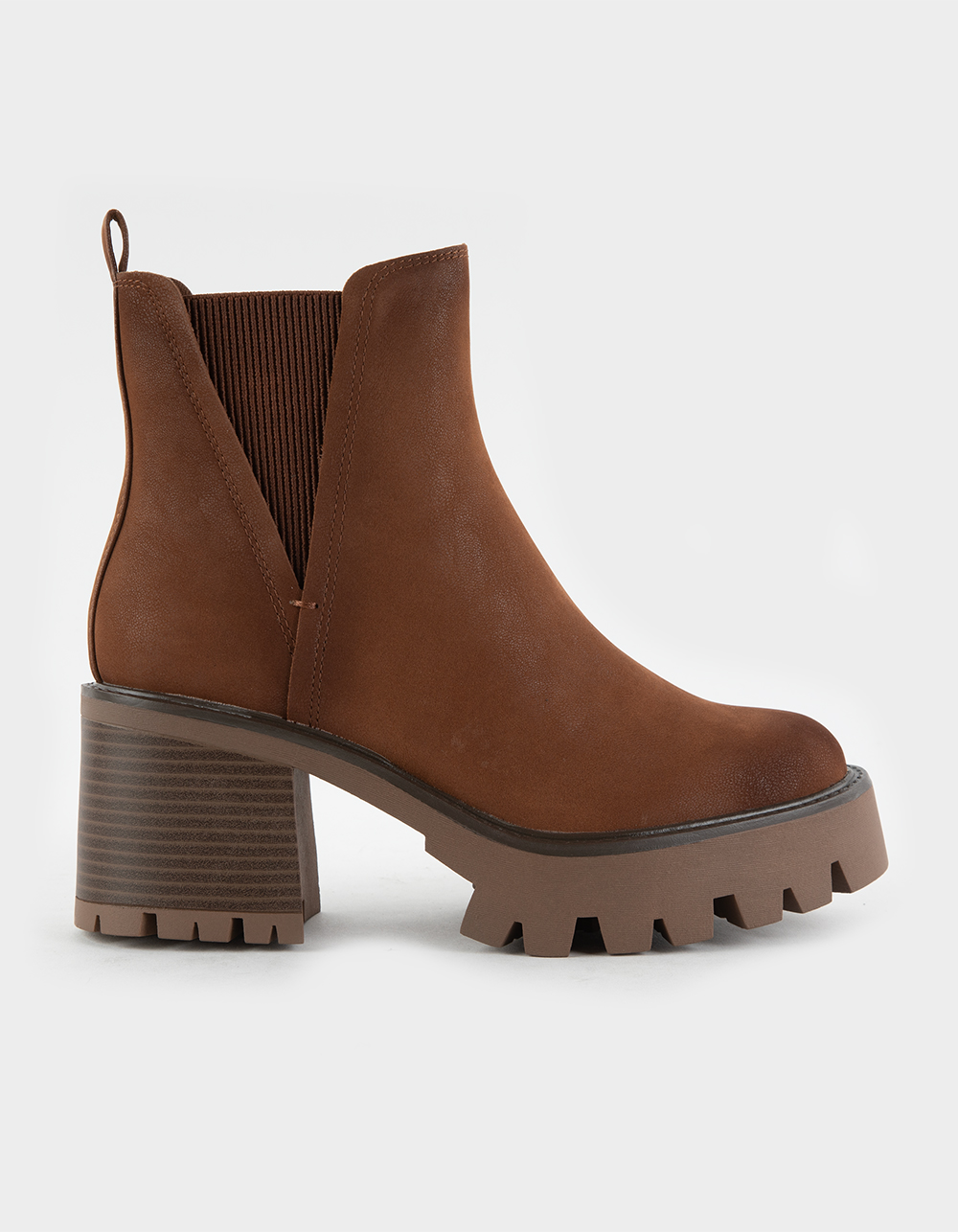 MIA Vito Lug Chelsea Womens Boots - COGNAC