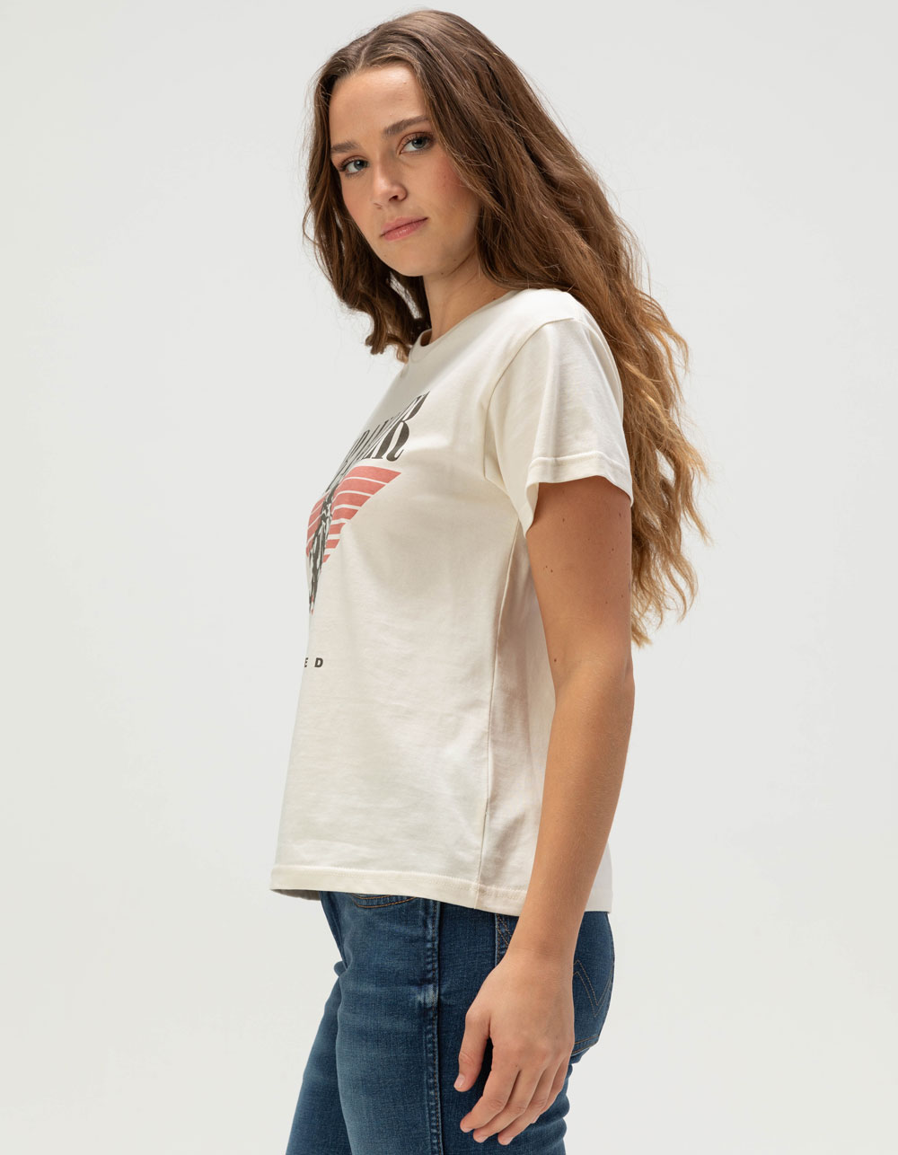 WRANGLER Cowboy Womens Tee - WHITE