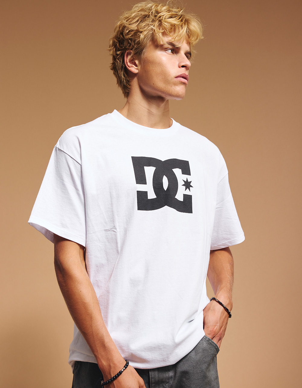DC SHOES Blocked Up Mens Tee - WHITE