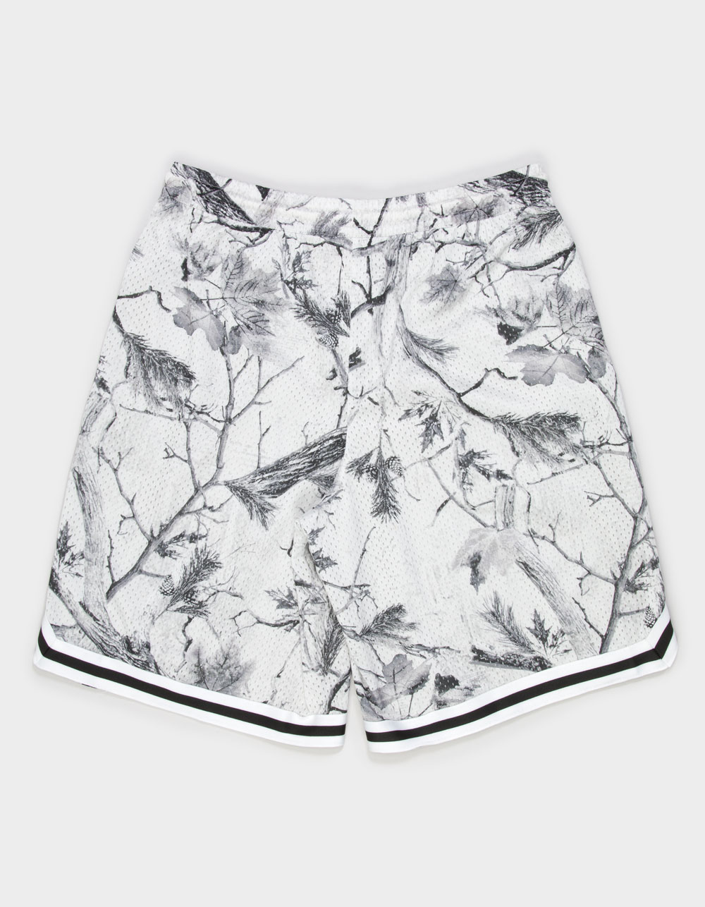 RSQ Mens Ribbed Trim Basketball Shorts - LIGHT GRAY