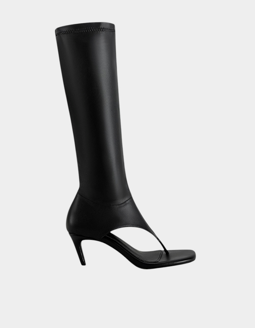 AZALEA WANG Cecile Stiletto Womens Sandal Boots - BLACK