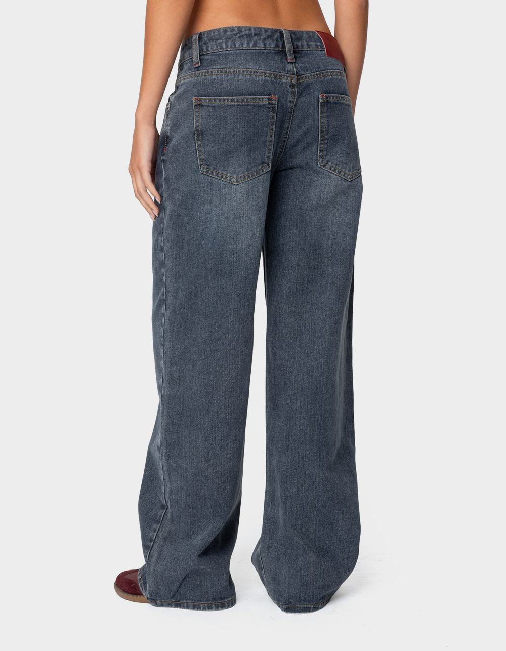 EDIKTED Ace Relaxed Jeans - DARK BLUE
