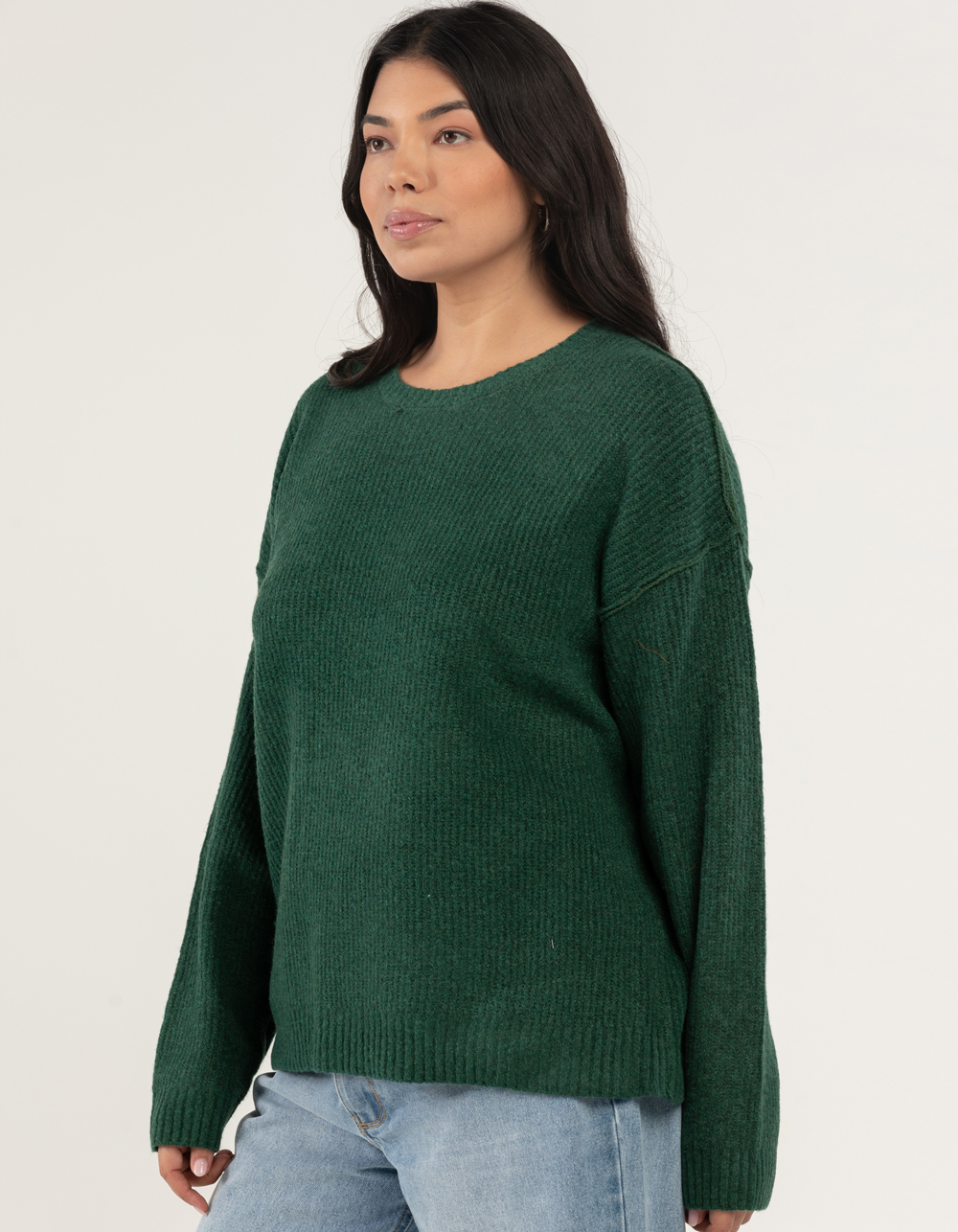 FULL TILT Womens Pullover Sweater GREEN Tillys