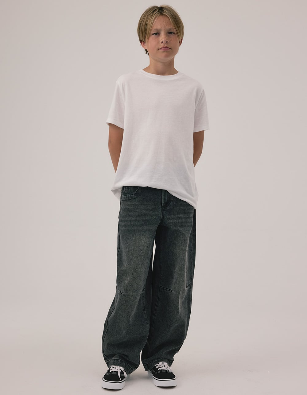 RSQ Boys Skater Baggy Jeans - WASHED BLACK