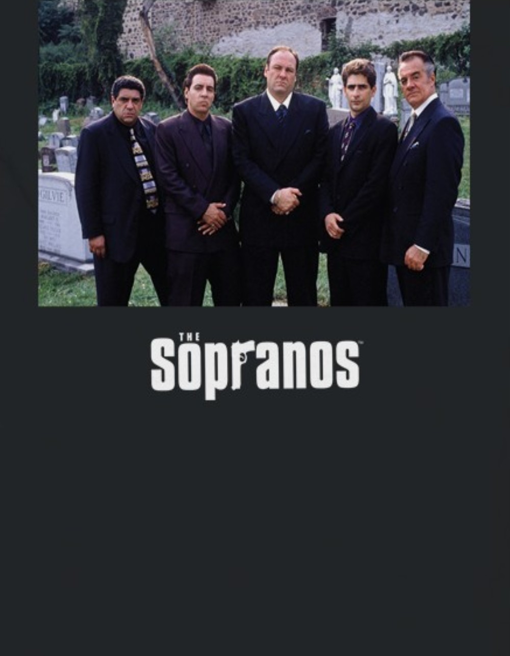 THE SOPRANOS Group Photo Unisex Tee - BLACK