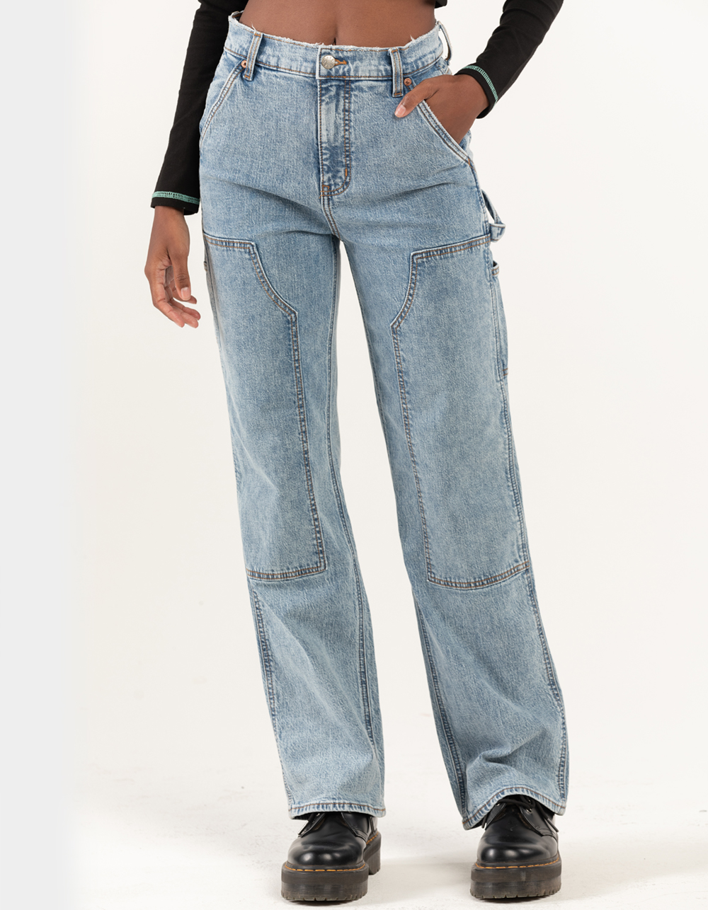 DAZE DENIM Sundaze Womens Carpenter High Rise Jeans - MEDIUM WASH | Tillys