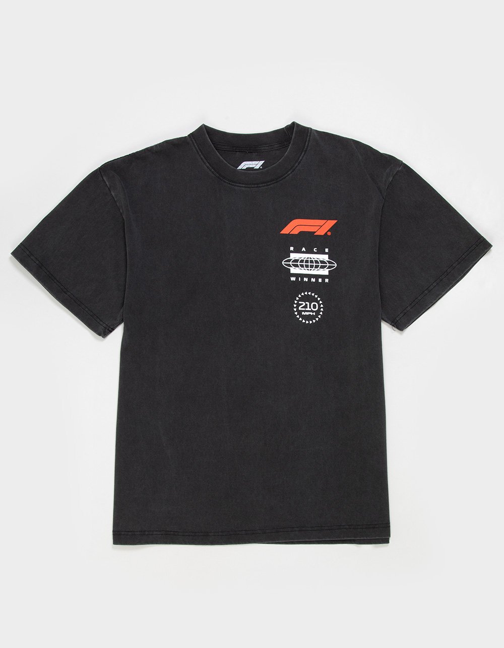 FORMULA 1 High Speed Mens Boxy Tee - WASHED BLACK