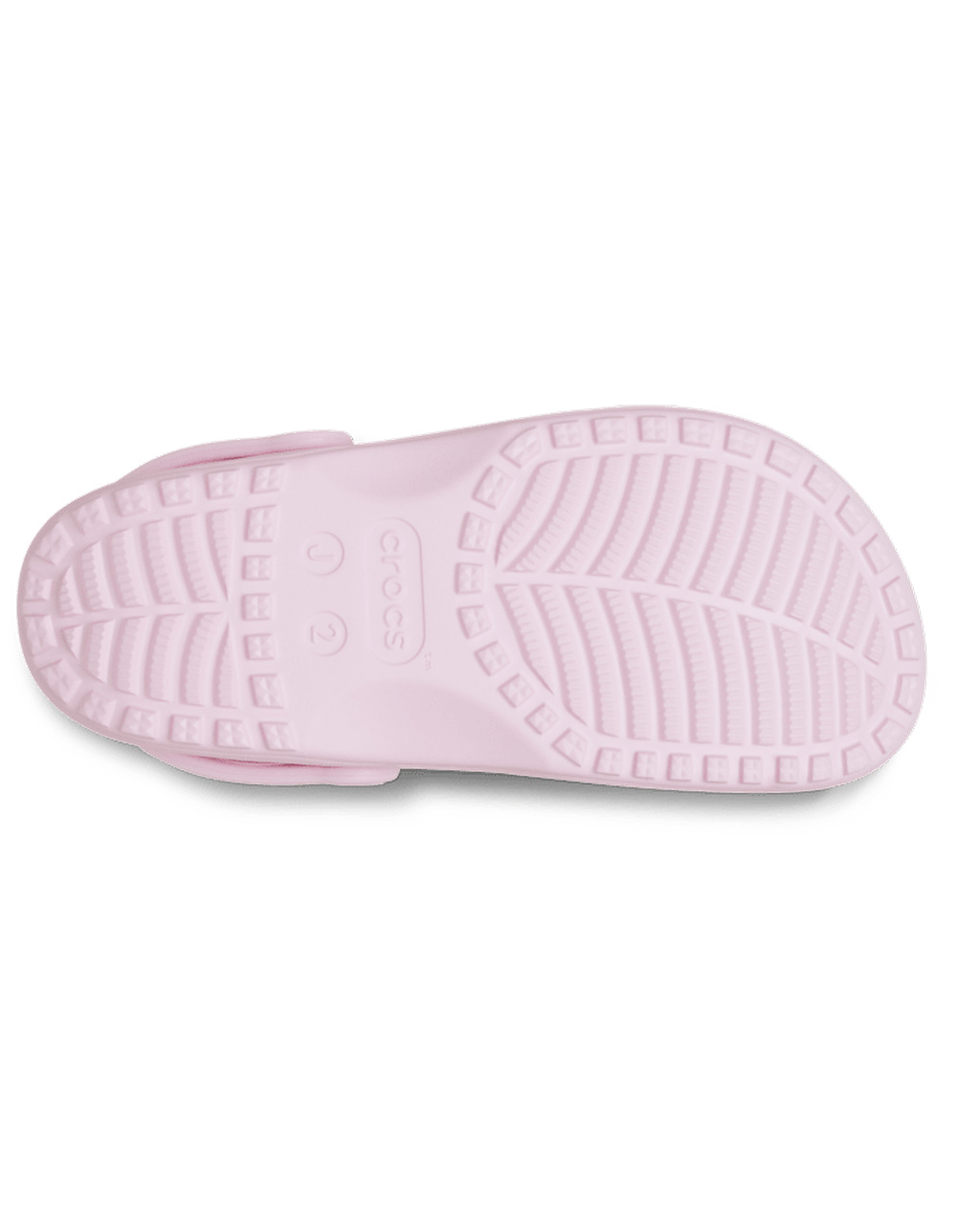 CROCS Floral Cut-Out Girls Classic Clogs - LIGHT PINK