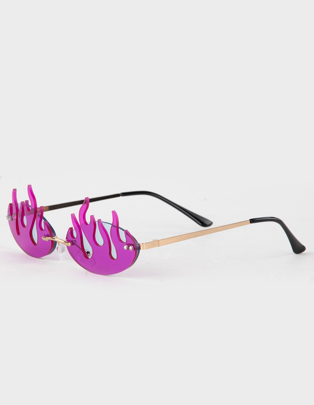 RSQ Fuscia Flame Sunglasses