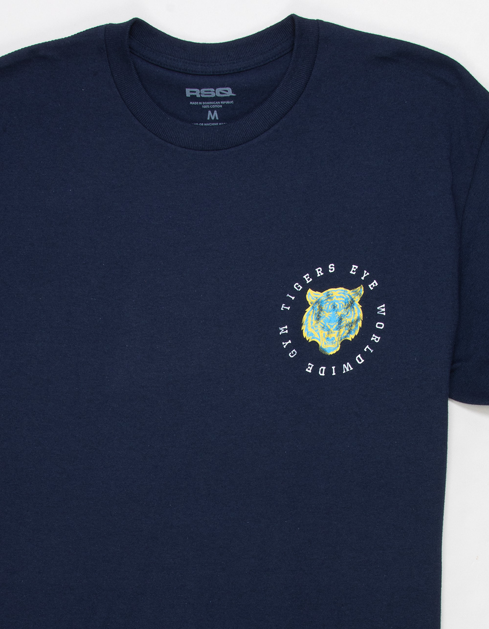 RSQ Mens Tigers Eye Gym Tee - NAVY