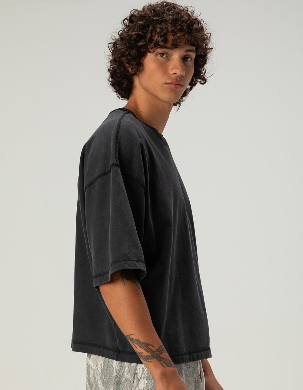 RSQ Mens Baggy Crop Tee
