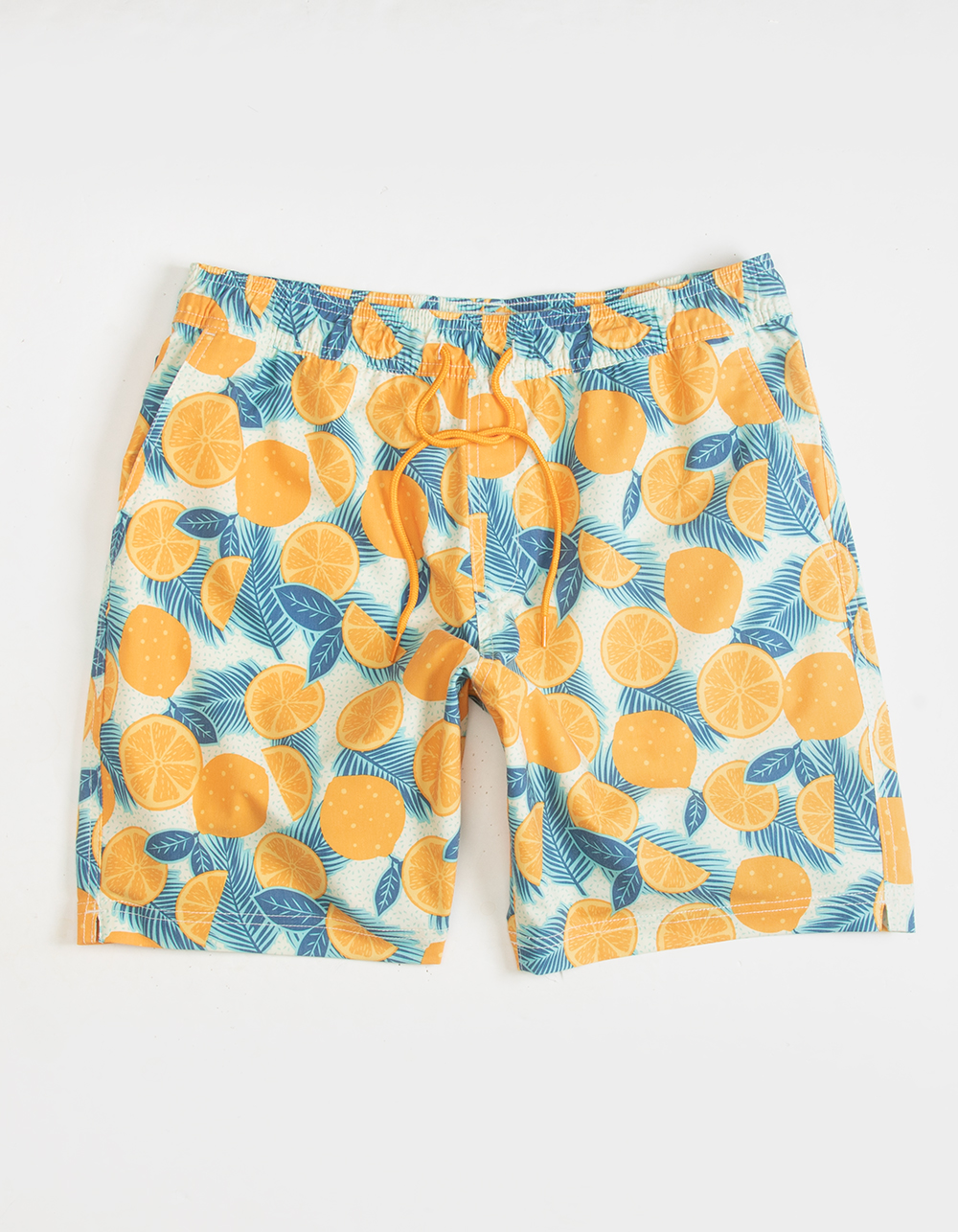 BLUE CROWN Orange Life Mens 7" Swim Shorts - BLUE